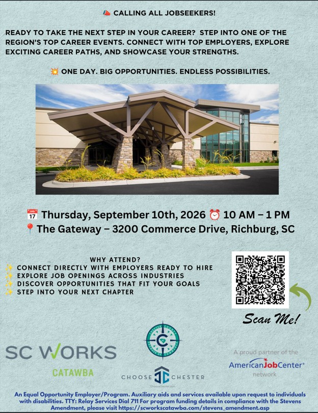 Chester County Fall 2026 Job Fair 